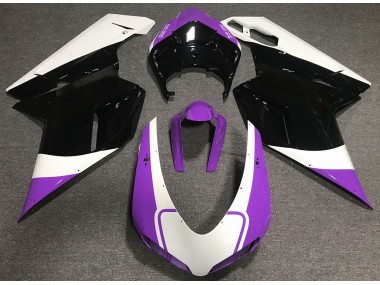 2007-2012 Gloss Purple White and Black Ducati 848 1098 1198 Motorcycle Fairings Canada