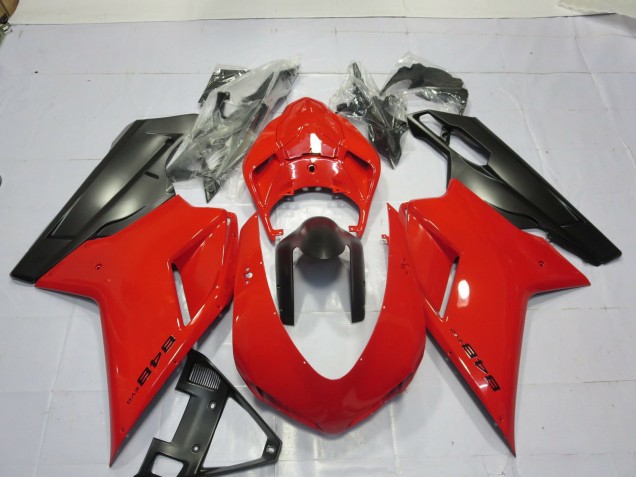 2007-2012 Red Ducati 848 1098 1198 Motorcycle Fairings Canada