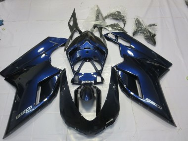 2007-2012 Deep Blue Ducati 848 1098 1198 Motorcycle Fairings Canada