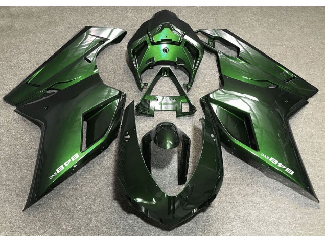 2007-2012 Deep Green Ducati 848 1098 1198 Motorcycle Fairings Canada