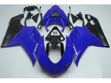 2007-2012 Gloss Blue & Black Ducati 848 1098 1198 Motorcycle Fairings Canada