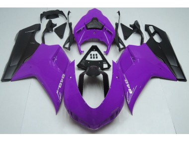 2007-2012 Gloss Purple & Black Ducati 848 1098 1198 Motorcycle Fairings Canada