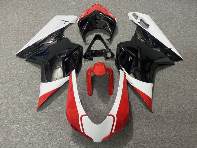 2007-2012 Gloss Red White and Black Ducati 848 1098 1198 Motorcycle Fairings Canada