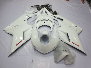 2007-2012 White Pearl Ducati 848 1098 1198 Motorcycle Fairings Canada