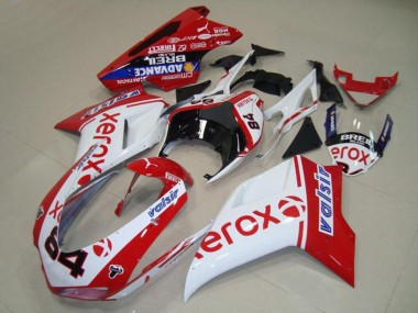 2007-2012 White Xerox Ducati 848 1098 1198 Motorcycle Fairings Canada