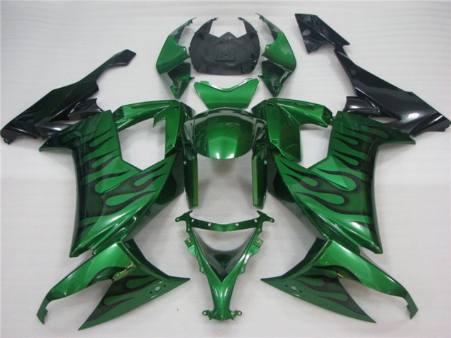 2008-2010 Green Flame Kawasaki ZX10R Motorcycle Fairings Canada