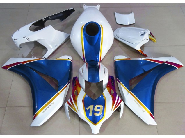 2008-2011 Gloss Blue and White Honda CBR1000RR Motorcycle Fairings Canada