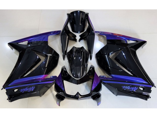 2008-2013 Gloss Black & Blue Kawasaki Ninja 250 Motorcycle Fairings Canada