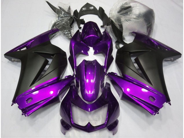 2008-2013 Purple and Matte Black Kawasaki Ninja 250 Motorcycle Fairings Canada