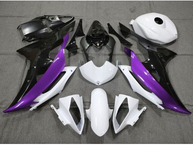 2008-2016 Custom Purple Black and White Yamaha R6 Motorcycle Fairings Canada