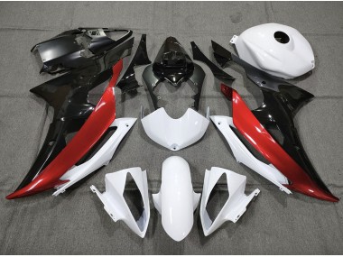 2008-2016 Custom Red Black and White Yamaha R6 Motorcycle Fairings Canada