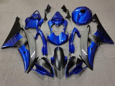 2008-2016 Dark Blue and Matte Black Yamaha R6 Motorcycle Fairings Canada