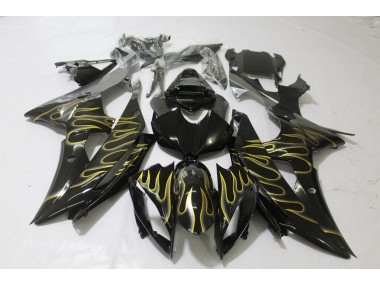 2008-2016 Gloss Black & Flame Yamaha R6 Motorcycle Fairings Canada