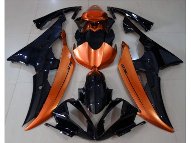 2008-2016 Gloss Black & Light Orange Yamaha R6 Motorcycle Fairings Canada