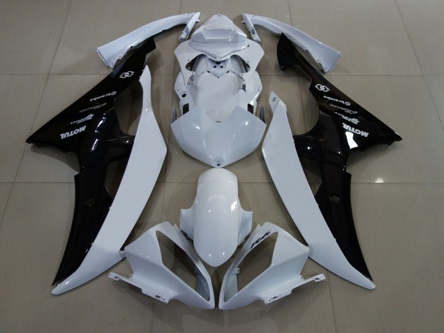 2008-2016 Gloss White/Black Yamaha R6 Motorcycle Fairings Canada