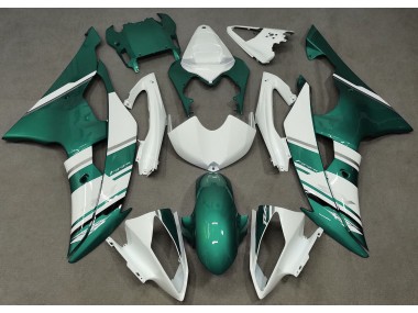 2008-2016 Gloss White and Seafoam Green OEM Style Yamaha R6 Motorcycle Fairings Canada