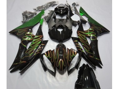 2008-2016 Green Flame Yamaha R6 Motorcycle Fairings Canada