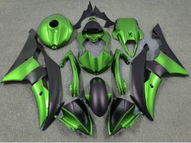 2008-2016 Green and Matte Black Yamaha R6 Motorcycle Fairings Canada