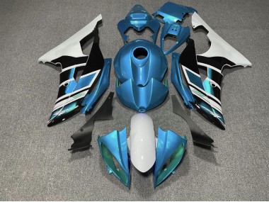 2008-2016 Light Blue Black and White OEM Style Yamaha R6 Motorcycle Fairings Canada