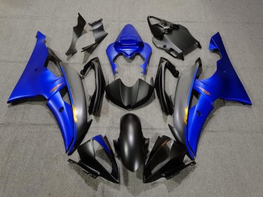 2008-2016 Matte Black and Blue Yamaha R6 Motorcycle Fairings Canada