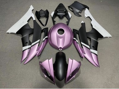 2008-2016 Matte Black and Light Purple Yamaha R6 Motorcycle Fairings Canada