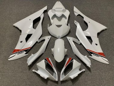 2008-2016 Pearl White Yamaha R6 Motorcycle Fairings Canada