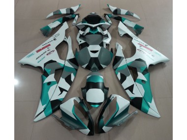 2008-2016 Seafoam Green Snow Camo Yamaha R6 Motorcycle Fairings Canada