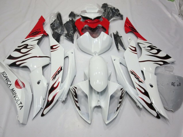 2008-2016 Special Flame Red Yamaha R6 Motorcycle Fairings Canada