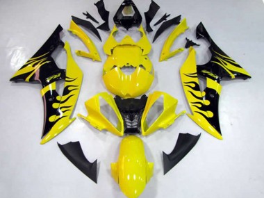 2008-2016 Yellow Flame Yamaha R6 Motorcycle Fairings Canada