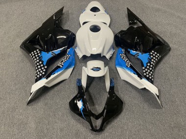 2009-2012 Black Blue and White Honda CBR600RR Motorcycle Fairings Canada