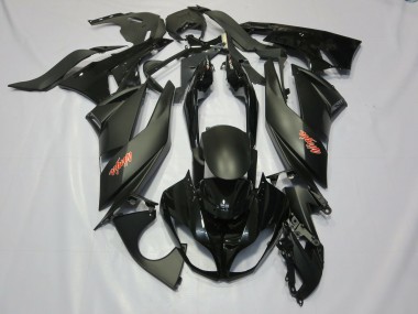 2009-2012 Black Kawasaki ZX6R Motorcycle Fairings Canada