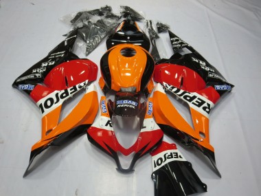 2009-2012 Black Repsol Honda CBR600RR Motorcycle Fairings Canada