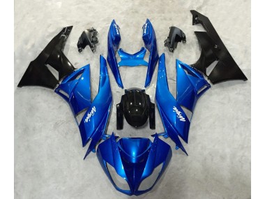 2009-2012 Blue and Black Ninja Kawasaki ZX6R Motorcycle Fairings Canada