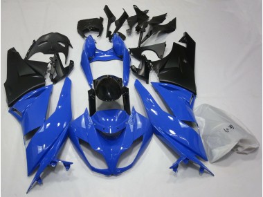 2009-2012 Gloss Blue & Black Kawasaki ZX6R Motorcycle Fairings Canada