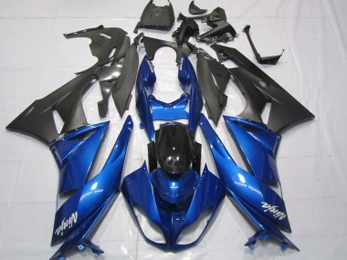 2009-2012 Gloss Blue Kawasaki ZX6R Motorcycle Fairings Canada