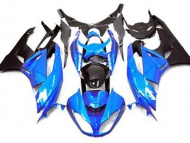 2009-2012 Gloss Blue Style Kawasaki ZX6R Motorcycle Fairings Canada