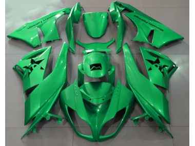 2009-2012 Gloss Green & Custom Logos Kawasaki ZX6R Motorcycle Fairings Canada