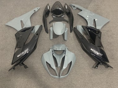 2009-2012 Gloss Grey and Black Kawasaki ZX6R Motorcycle Fairings Canada