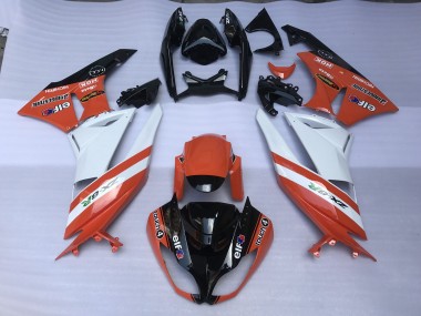 2009-2012 Gloss Orange & Logos Kawasaki ZX6R Motorcycle Fairings Canada