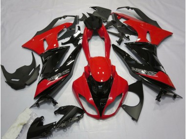 2009-2012 Gloss Red and Black Kawasaki ZX6R Motorcycle Fairings Canada