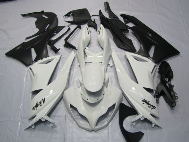 2009-2012 Gloss White Kawasaki ZX6R Motorcycle Fairings Canada