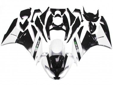 2009-2012 Gloss White and Slick Black Kawasaki ZX6R Motorcycle Fairings Canada