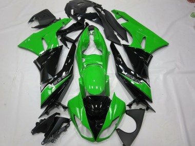 2009-2012 Green Black Kawasaki ZX6R Motorcycle Fairings Canada