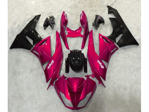 2009-2012 Vibrant Red Gloss Kawasaki ZX6R Motorcycle Fairings Canada