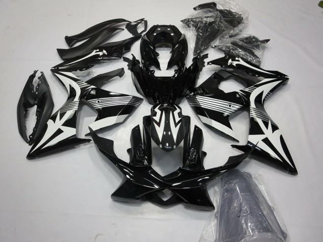 2009-2016 Black and White Suzuki GSXR 1000 Motorcycle Fairings Canada