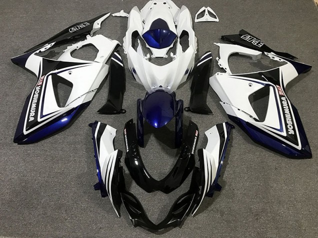 2009-2016 Blue Black and white Suzuki GSXR 1000 Motorcycle Fairings Canada