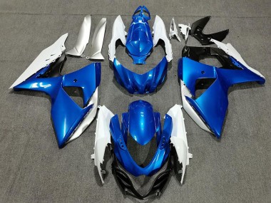 2009-2016 Blue White and Silver Suzuki GSXR 1000 Motorcycle Fairings Canada