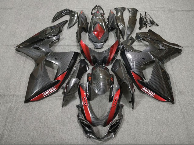 2009-2016 Carbon Fiber Red Suzuki GSXR 1000 Motorcycle Fairings Canada