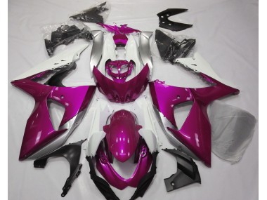 2009-2016 Gloss Pink & White Suzuki GSXR 1000 Motorcycle Fairings Canada