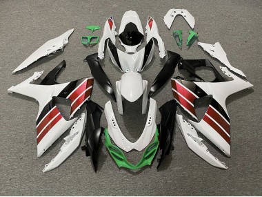 2009-2016 Gloss White Red Black and Green Suzuki GSXR 1000 Motorcycle Fairings Canada